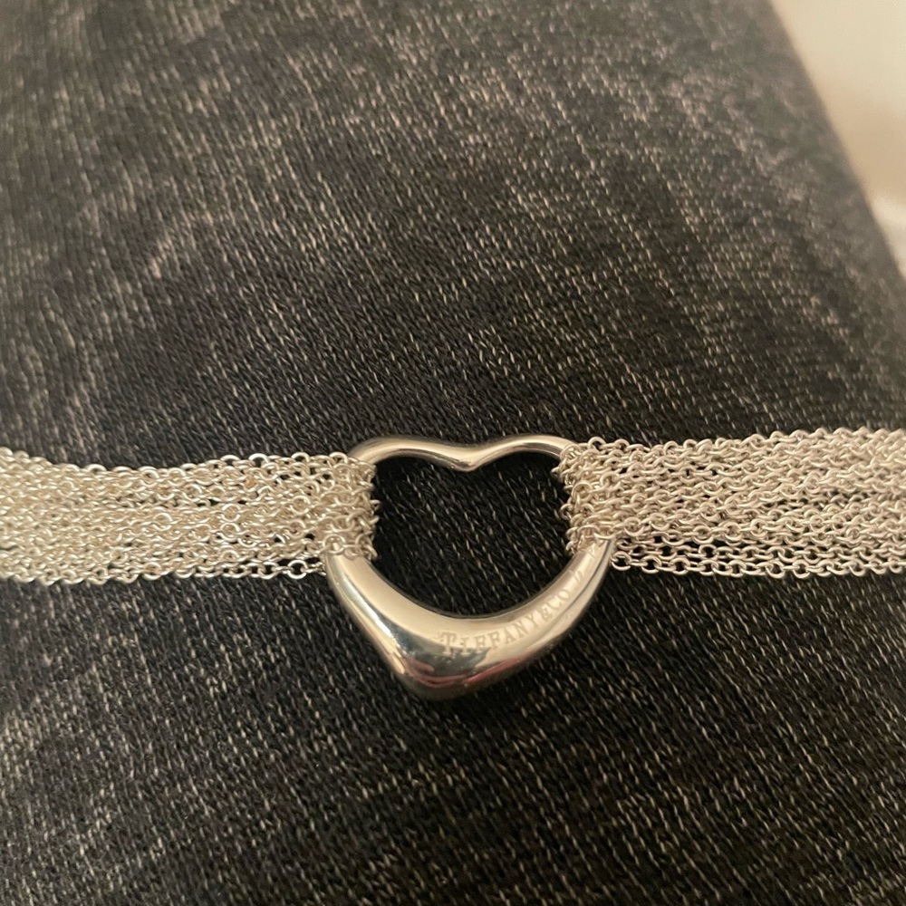 Tiffany / Elsa Peretti Heart chain toggle bracelet